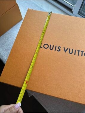 Louis Vuitton Orange Designer Storage Box - Orange/Brown Accent
